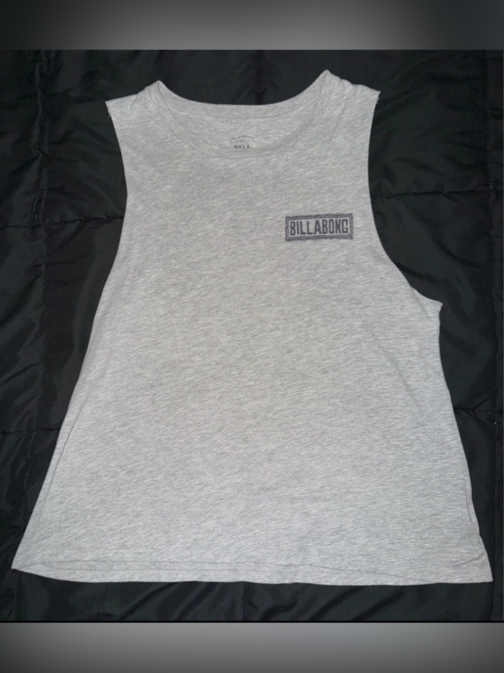 Women’s Medium Tank Top Grey Billabong  Sleeveless Muscle Tank